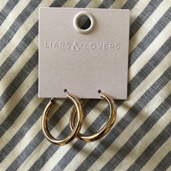 Chunky Hoop Earrings - Picture 1 of 4